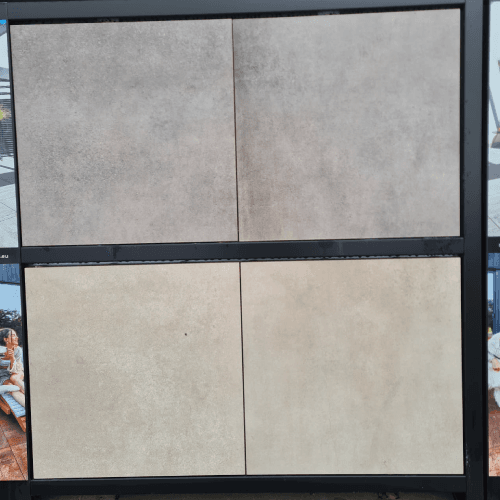 Beton met keramiek 60x60x4 Taupe